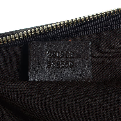 Gucci GG Plus Monogram Sellieria Calfskin Medium Joy Computer Case Beige Ebony Cocoa 7 of 8