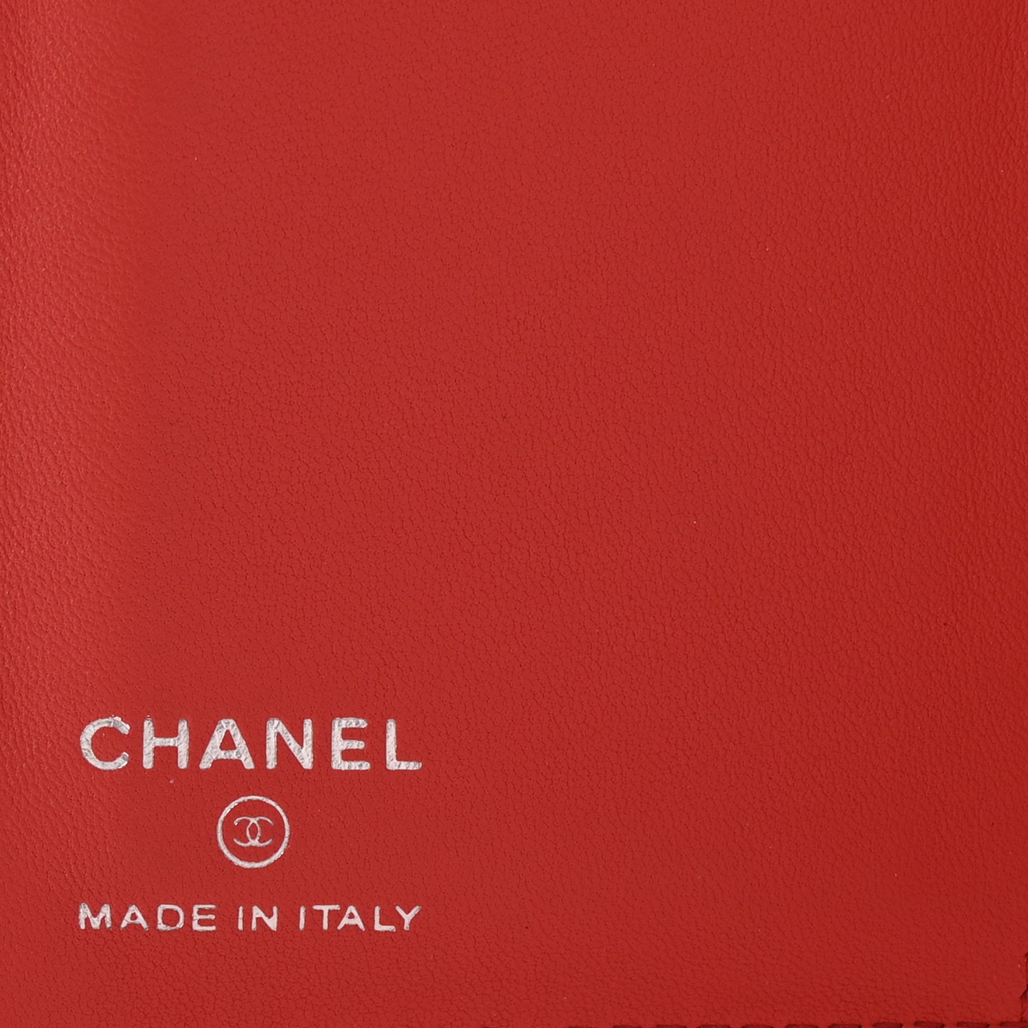 Lambskin Quilted Passport Holder Red