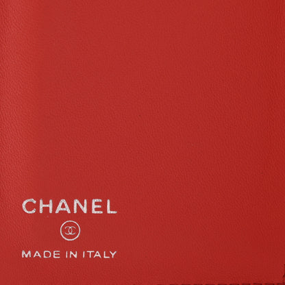 Chanel Lambskin Quilted Passport Holder Red 6 of 8