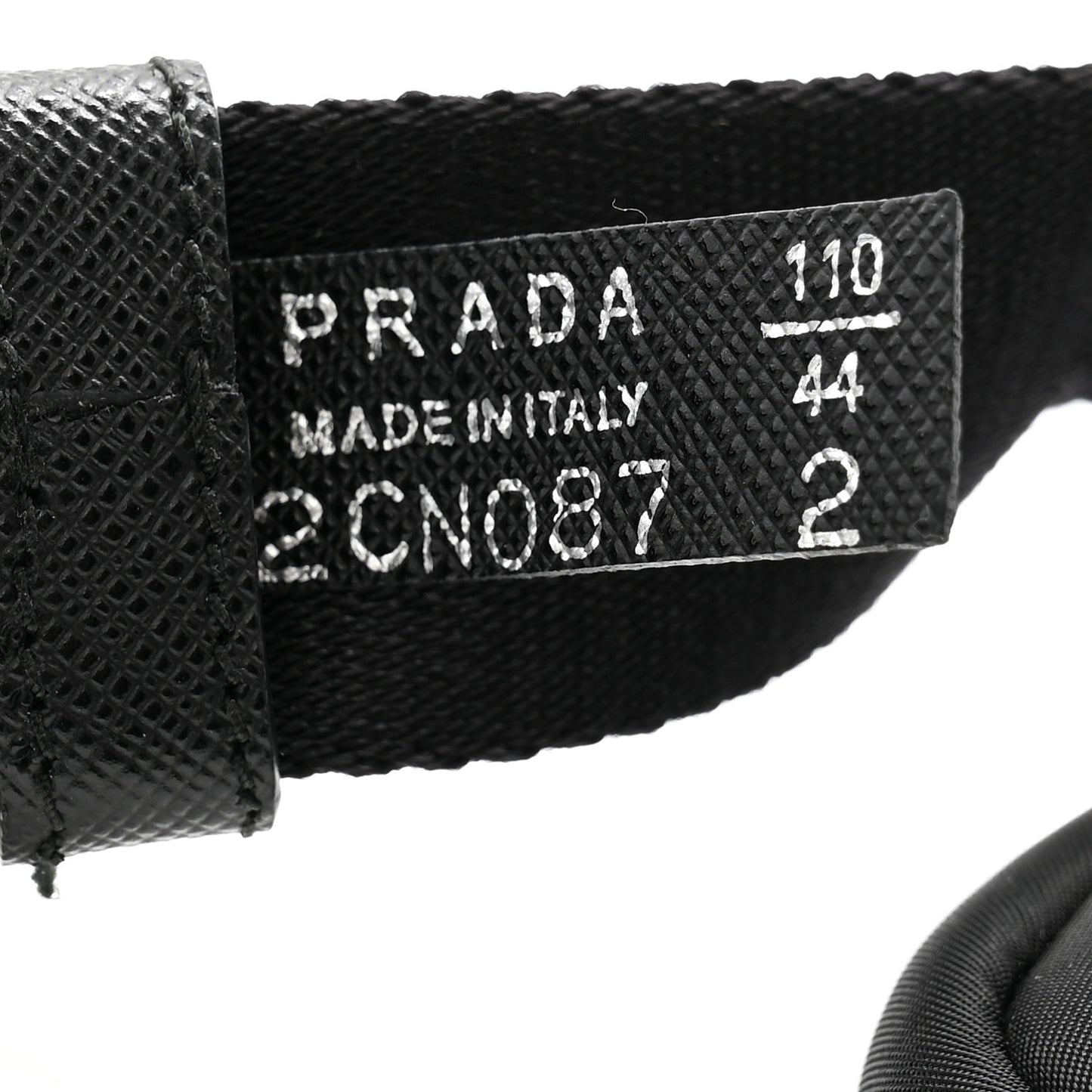 Re-Nylon Belt With Triangle Pouch 110 44 Black