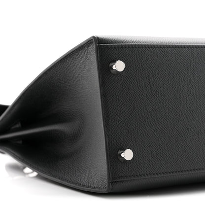 Hermes Epsom Kelly Sellier 28 Black 9 of 11
