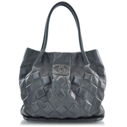 Chanel Leather Sloane Square Tote Gray 1 of 11