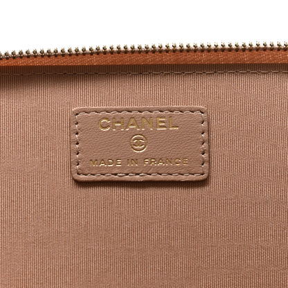 Chanel Lambskin Quilted Small Top Handle Vanity Case With Chain Beige 6 of 11