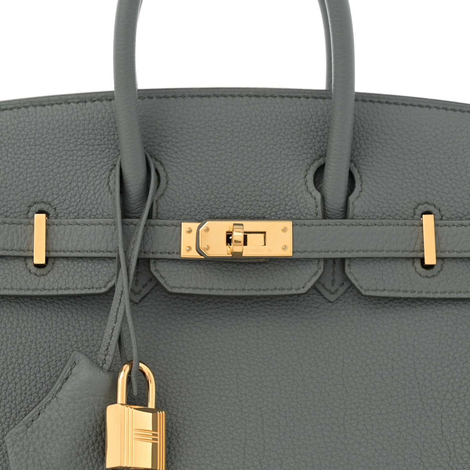 Hermes Togo Birkin 25 Vert Amande 8 of 11