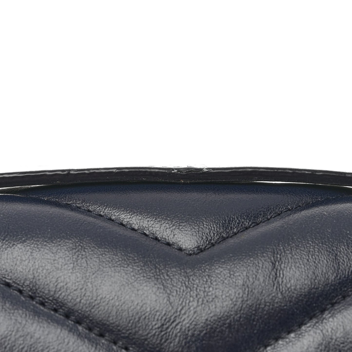 Calfskin Y Quilted Monogram Medium Loulou Chain Satchel Medium Blue