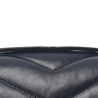 Saint Laurent Calfskin Y Quilted Monogram Medium Loulou Chain Satchel Medium Blue 11 of 11