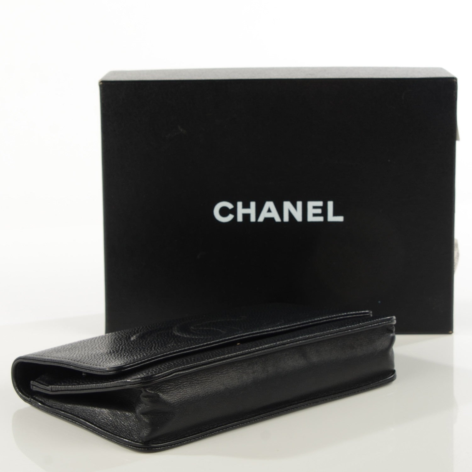 Chanel Caviar Timeless CC Wallet on Chain WOC Black 4 of 8