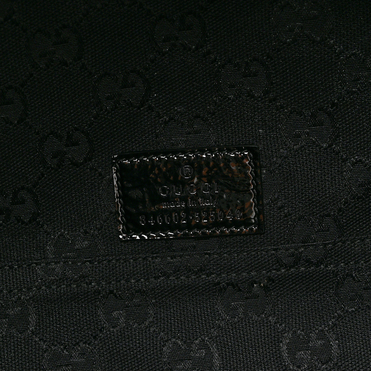 GG Monogram Bamboo Reversible Tote Black