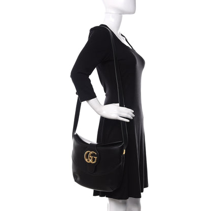 Gucci Calfskin Medium Arli Shoulder Bag Black 2 of 10