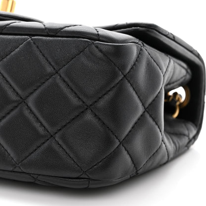 Chanel Lambskin Quilted Mini Pearl Crush Flap Black 11 of 12