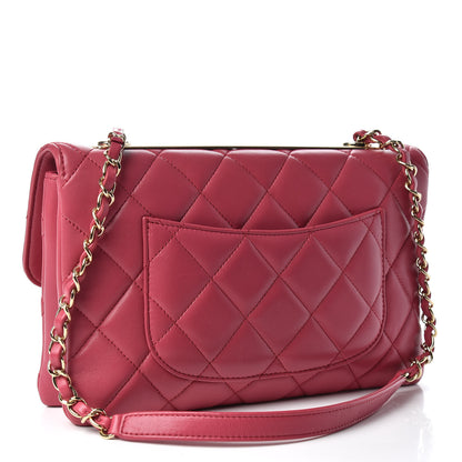 Chanel Lambskin Quilted Medium Trendy CC Flap Dark Pink 3 of 10