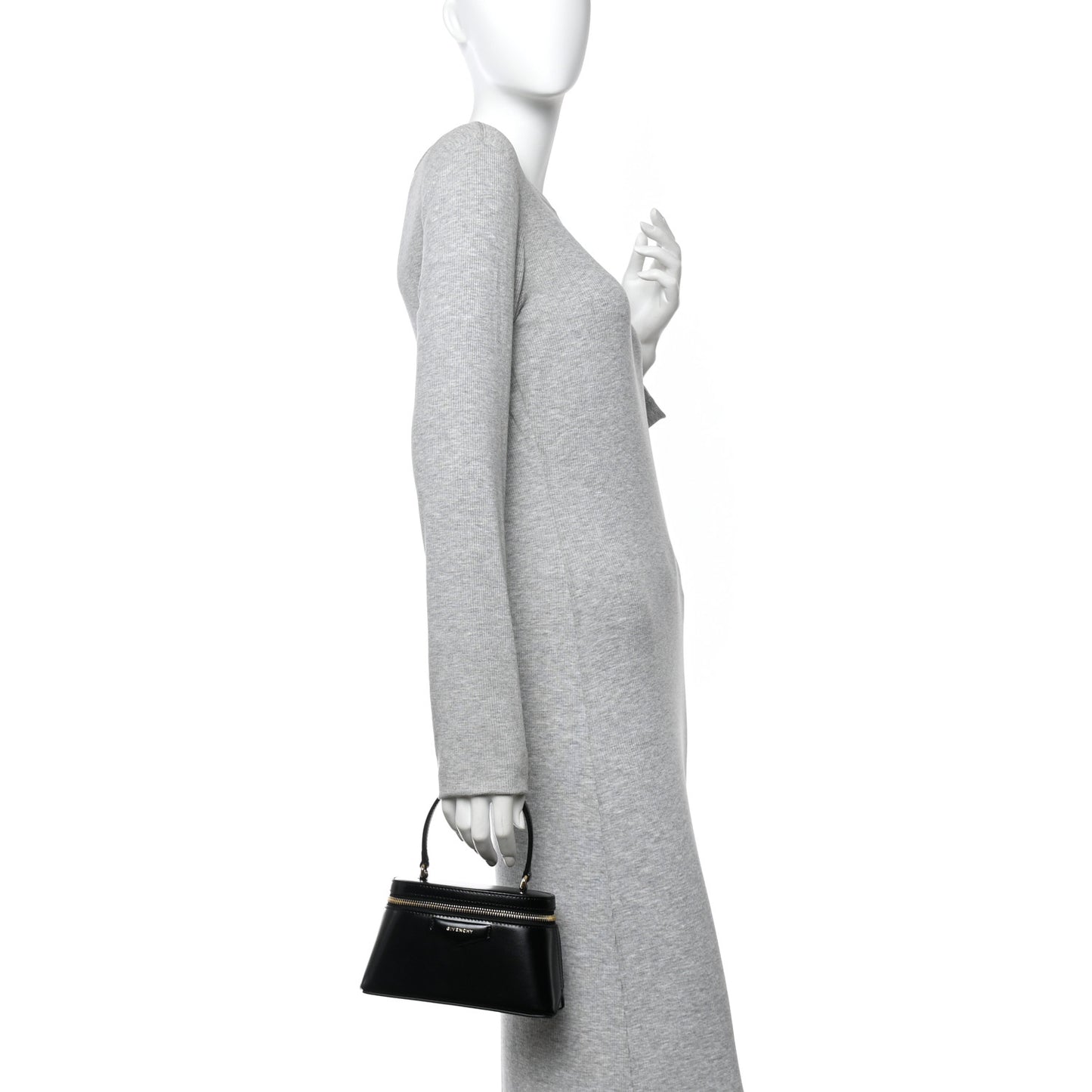 Box Calfskin Antigona Vanity Bag With Chain Black