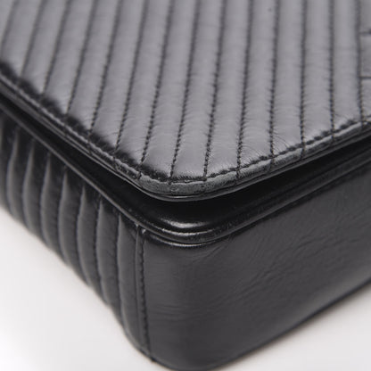 Chanel Glazed Calfskin Quilted Medium Coco Boy Flap Black 15 of 18