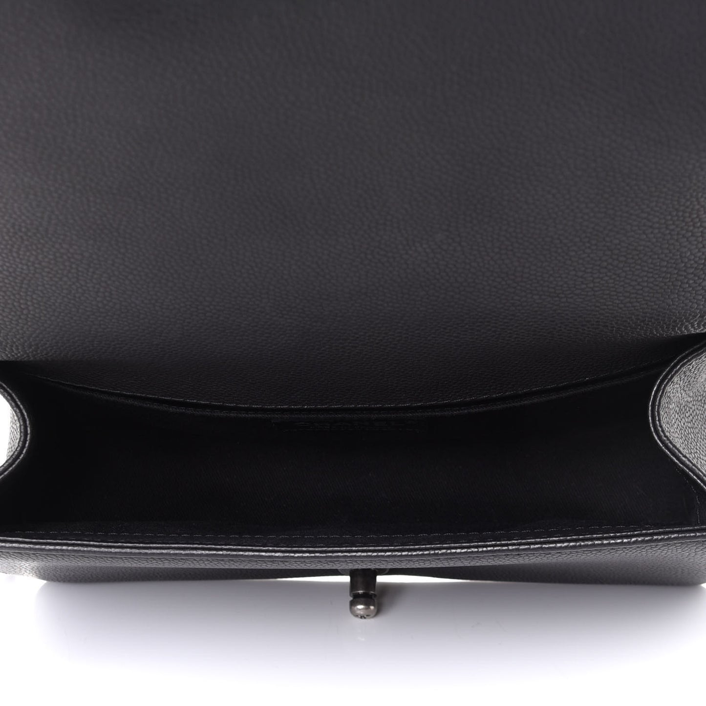 Caviar Stitched Medium Boy Flap Black