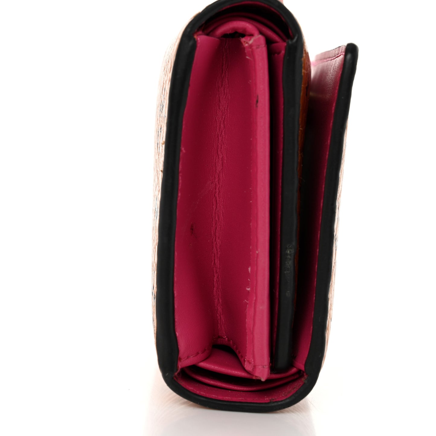 Visetos Rabbit Tri-Fold Wallet Cognac