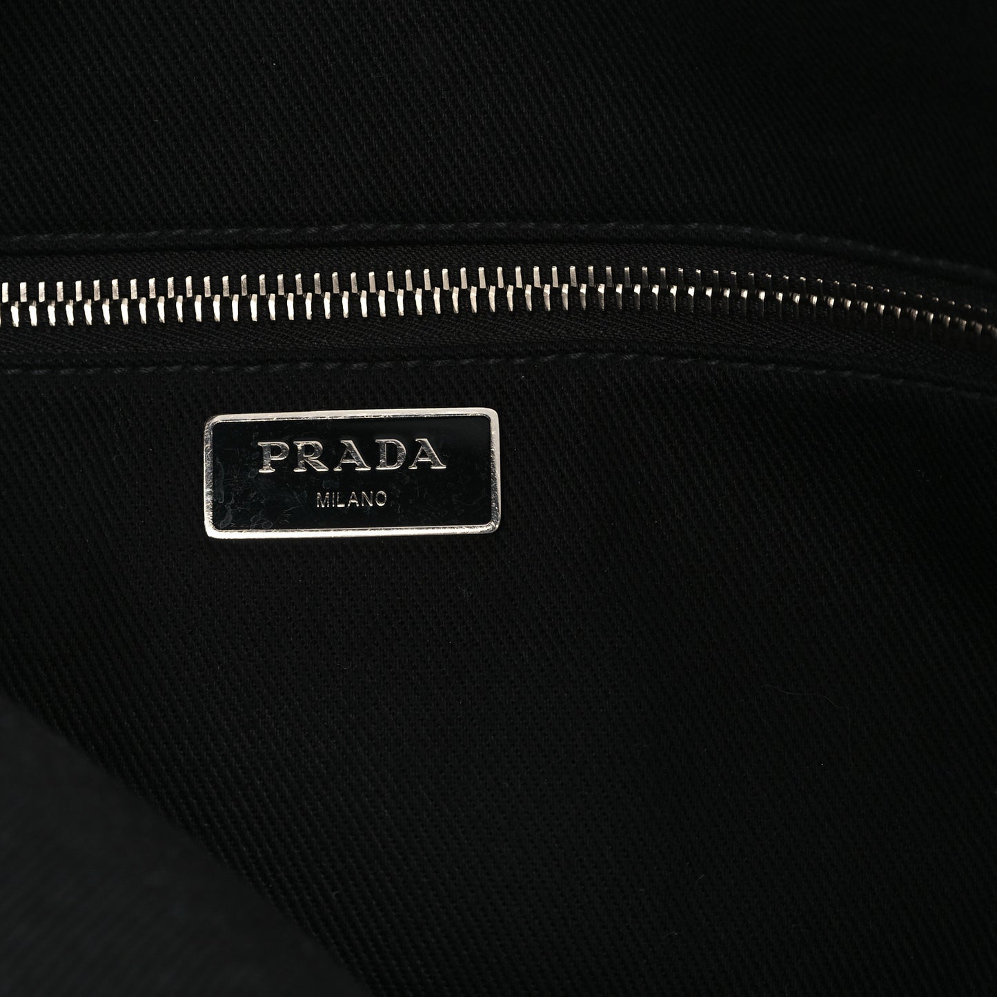 Canvas Embroidered Drill Tote Black