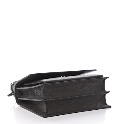 Saint Laurent Grained Calfskin Medium Monogram Sunset Satchel Fog 4 of 12