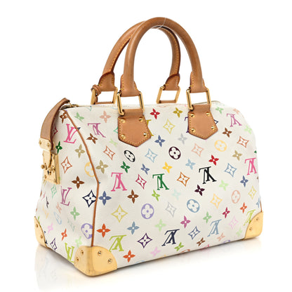 Louis Vuitton Monogram Multicolor Speedy 30 White 3 of 21