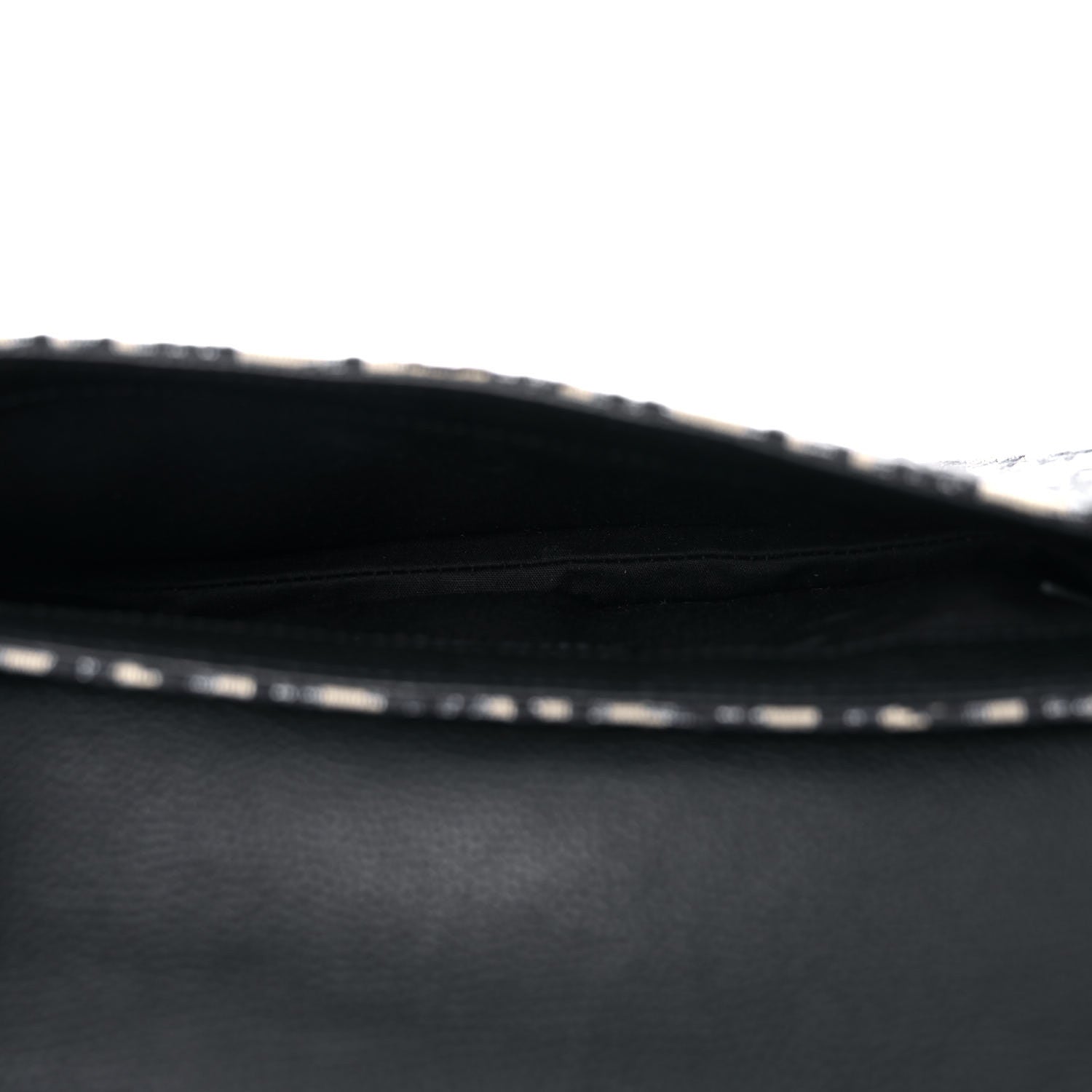 Christian Dior Oblique Saddle Messenger Pouch Beige Black 7 of 8
