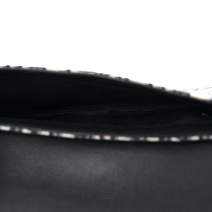 Christian Dior Oblique Saddle Messenger Pouch Beige Black 7 of 8