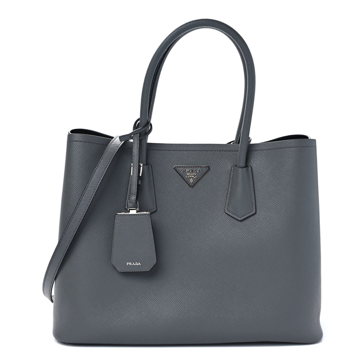 Saffiano Cuir Large Double Bag Marmo