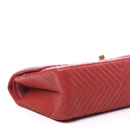 Chanel Sheepskin Chevron 2.55 Reissue 226 Flap Red 8 of 13