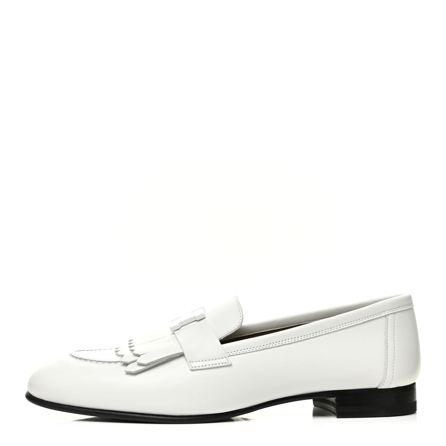 Calfskin Womens Royal Loafers 37.5 White