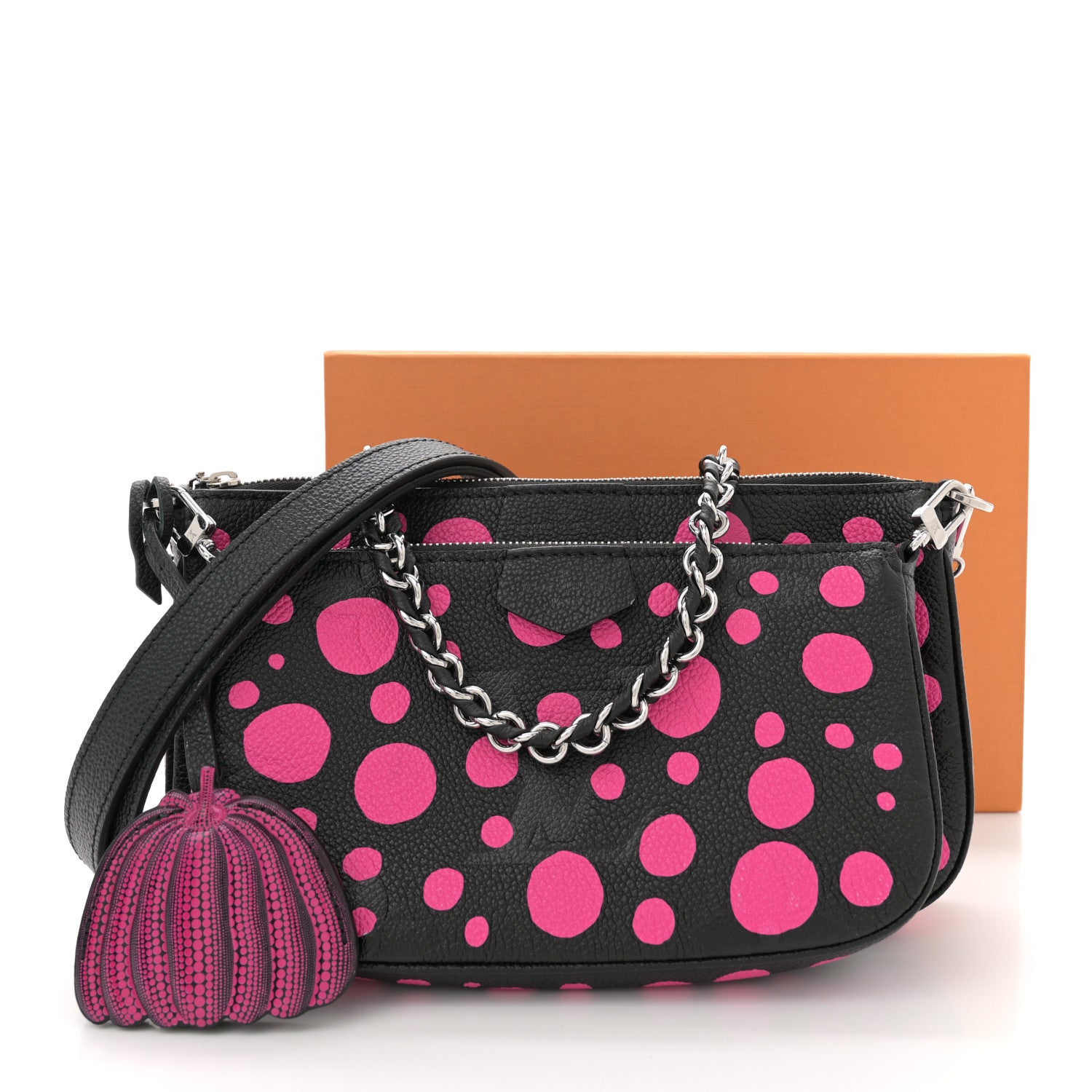 Louis Vuitton LV X YK Empreinte Multi Pochette Accessories Black Fuchsia 11 of 11