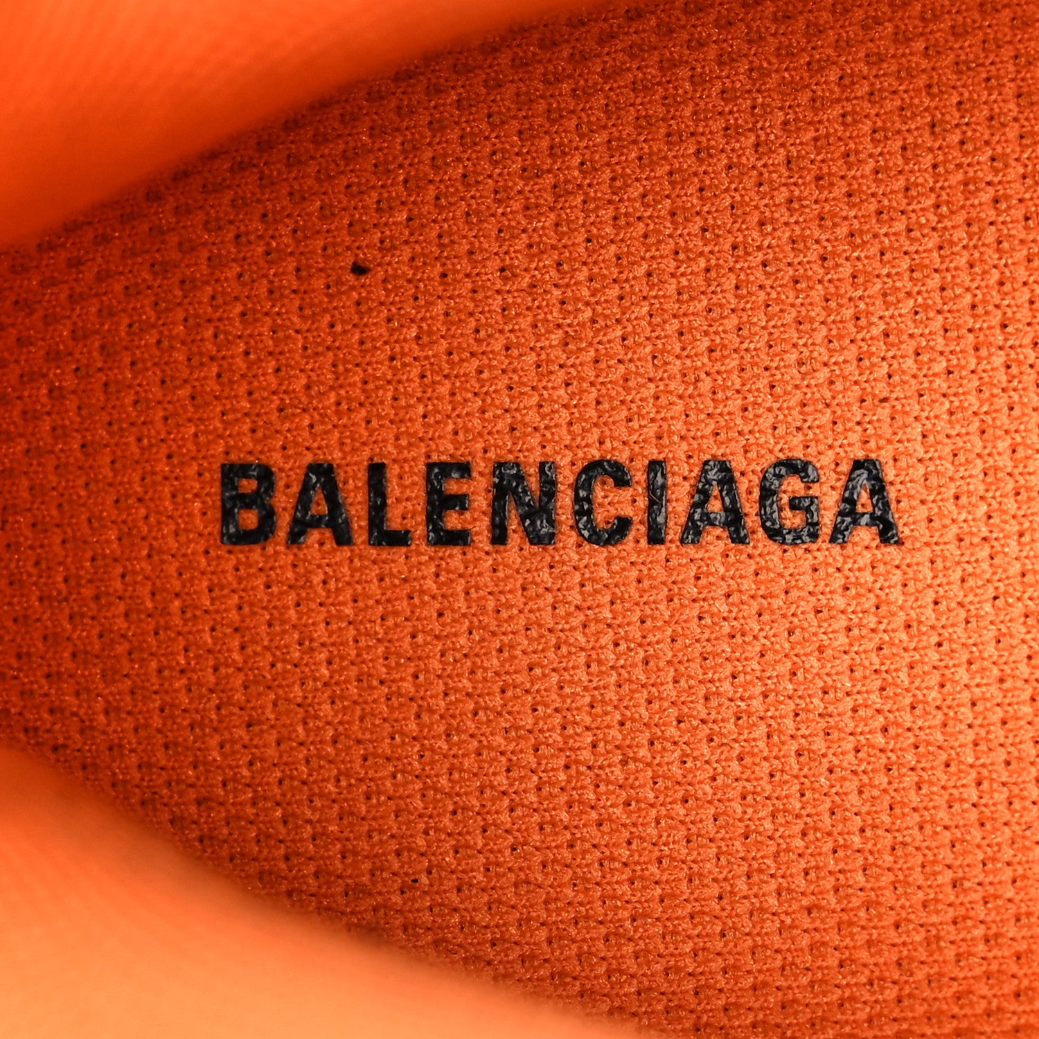 Balenciaga Fabric Mesh Clear Sole Mens Triple S Sneakers 43 Orange Black 8 of 11
