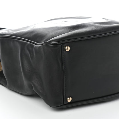 Chanel Lambskin Camellia Tote Black 9 of 10