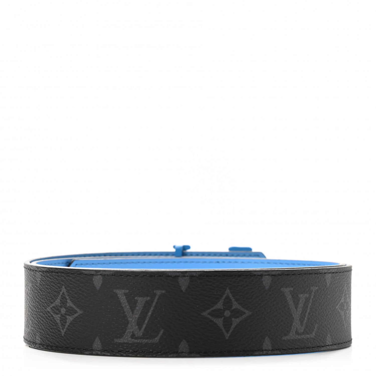 Louis Vuitton Monogram 40mm LV Initiales Belt 90 36 Blue 2 of 5