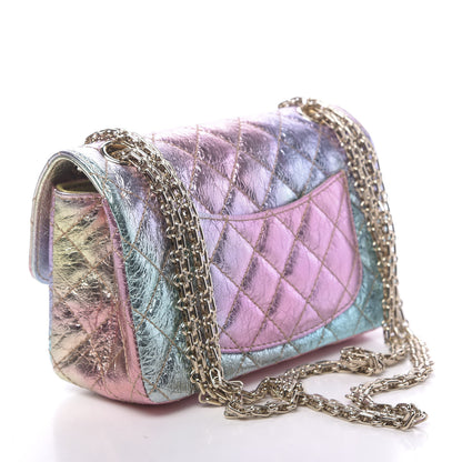 Chanel Metallic Goatskin Quilted Mini 2.55 Reissue Flap Multicolor 3 of 11