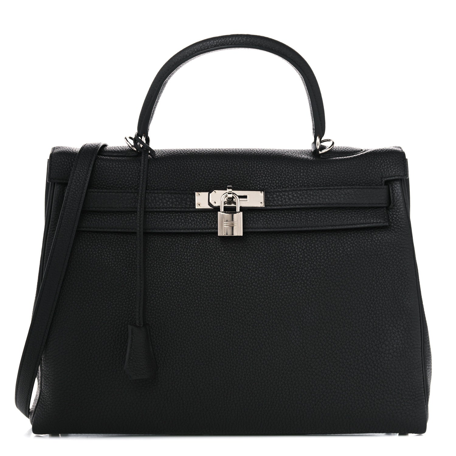Hermes Togo Verso Kelly Retourne 35 Black Bleu Agate 1 of 14