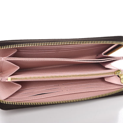 Louis Vuitton Damier Ebene Zippy Wallet Rose Ballerine 5 of 7