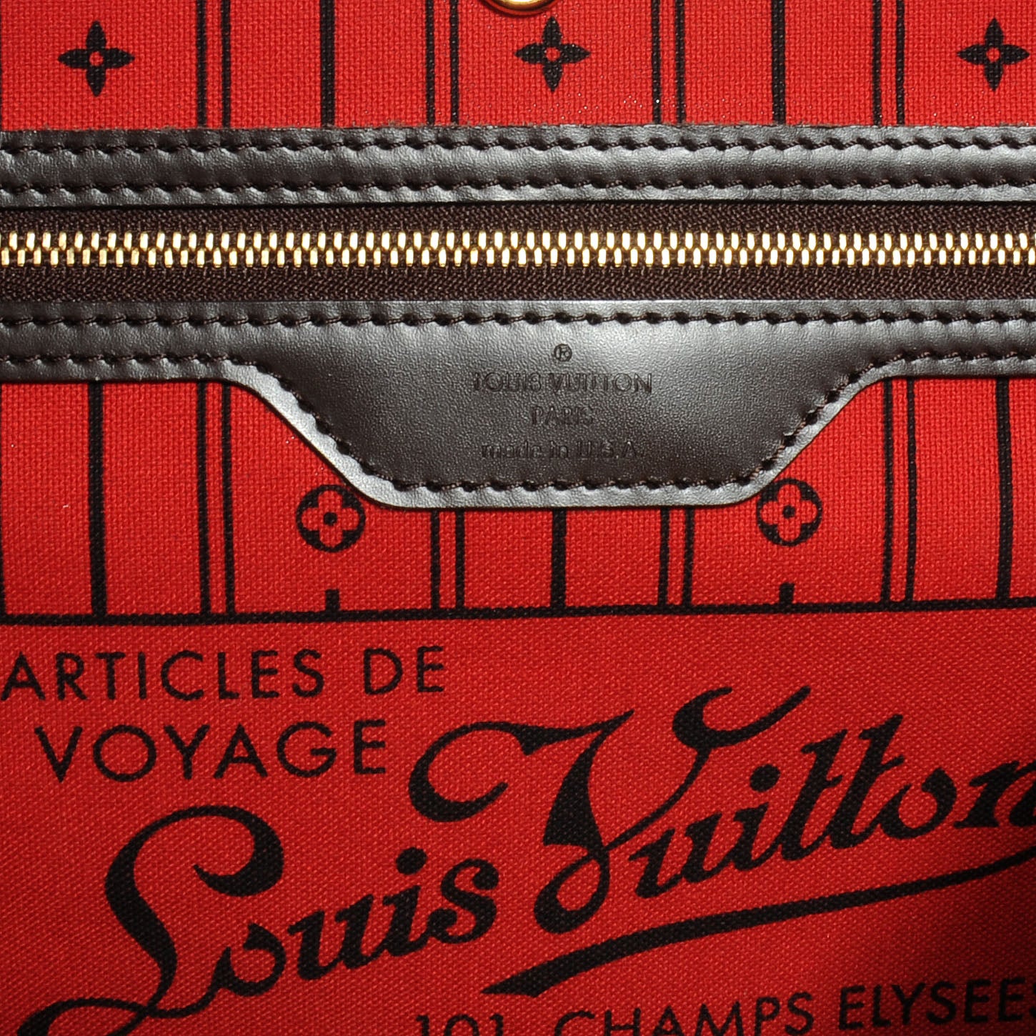 Louis Vuitton Damier Ebene Neverfull MM 6 of 8