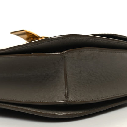 Celine Liege Calfskin Medium Classic Box Flap Bag Souris 11 of 15