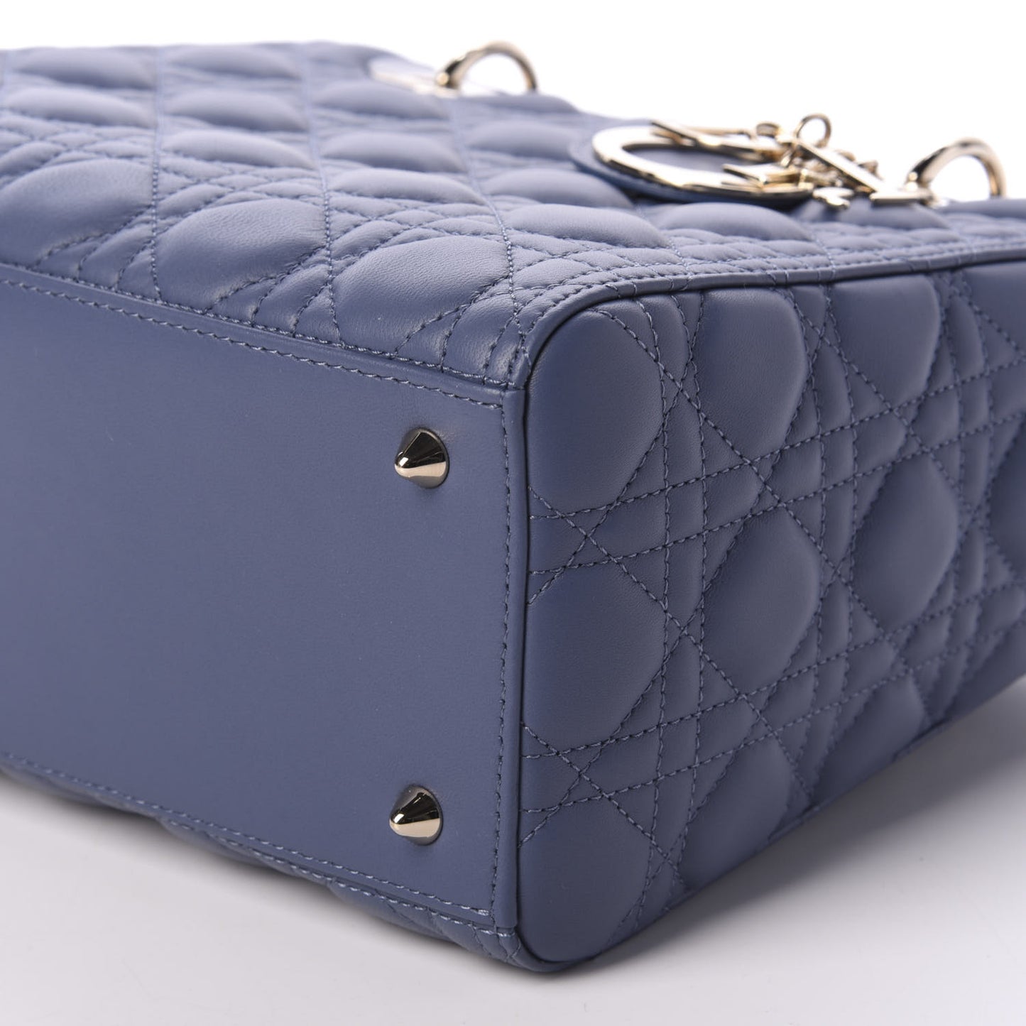 Lambskin Cannage Medium Lady Dior Navy