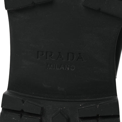Prada Vitello Shearling Winter 2 Boots 39.5 Black 8 of 12