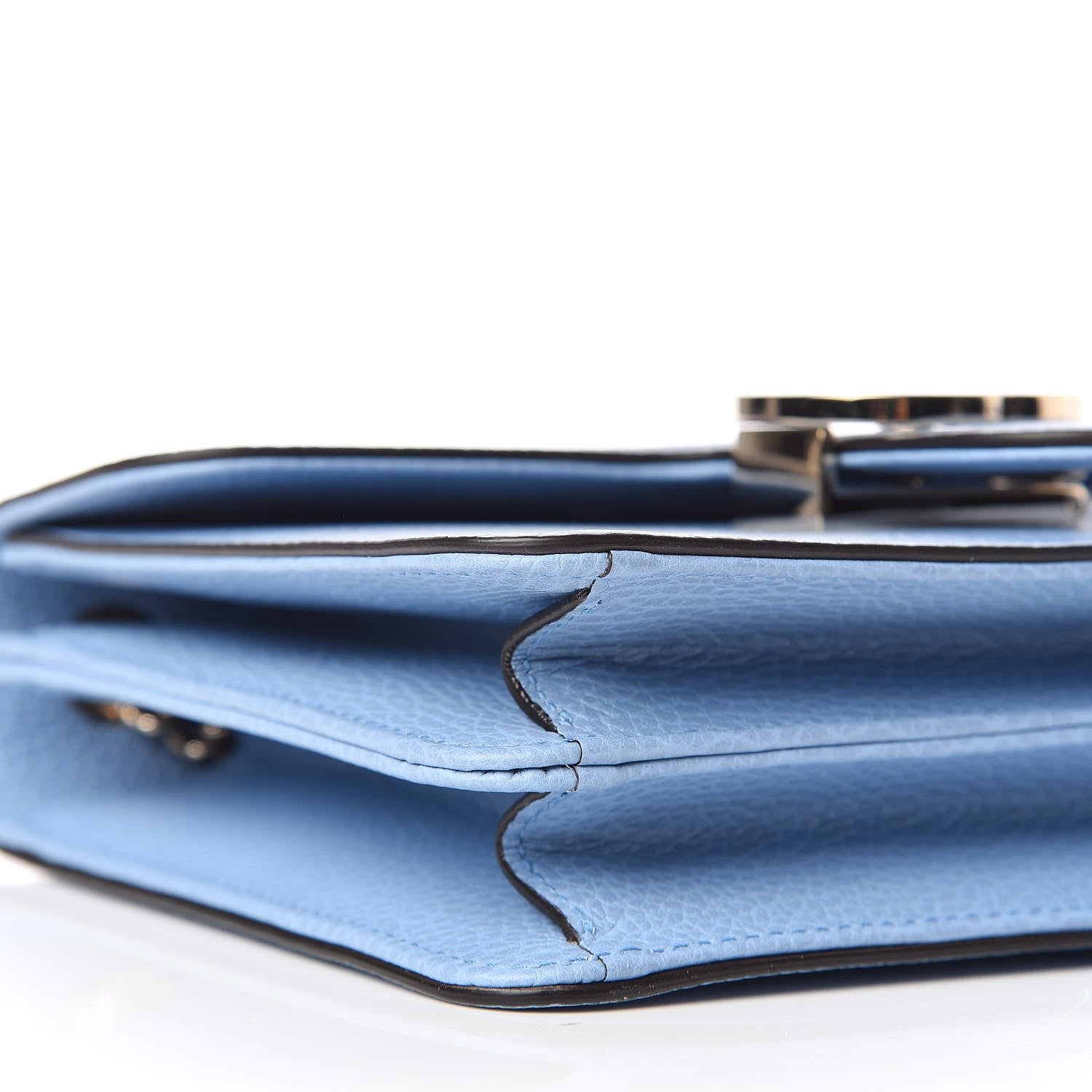 Gucci Dollar Calfskin Small Interlocking G Shoulder Bag Mineral Blue 5 of 10