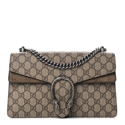 Gucci GG Supreme Monogram Small Dionysus Shoulder Bag Taupe 1 of 11