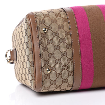 Gucci Monogram Vintage Web Medium Boston Maple Brown 10 of 18