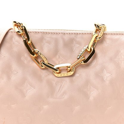 Louis Vuitton Lambskin Embossed Monogram Fall In Love Coussin PM Dragée Light Pink 7 of 9