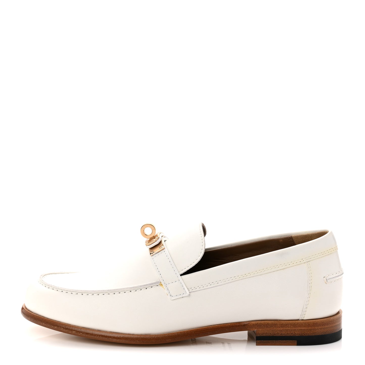 Calfskin Womens Destin Loafer 36.5 White