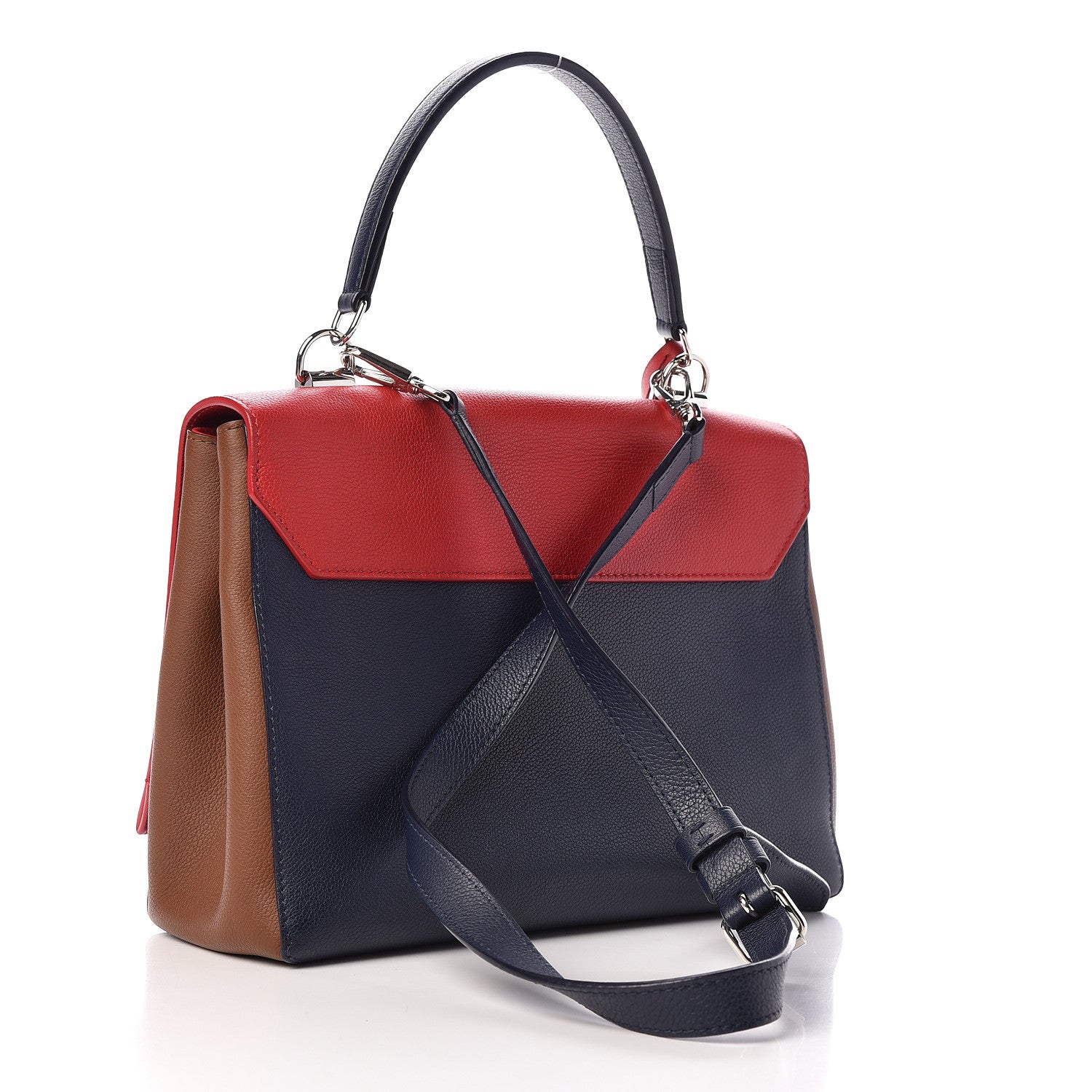 Louis Vuitton Calfskin Lockme II Top Handle Rubis Marine 3 of 9
