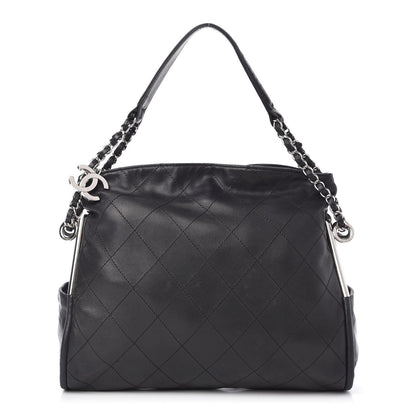 Chanel Lambskin Stitched Small Ultimate Soft Tote Black 1 of 10