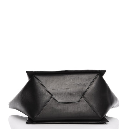 Celine Supple Natural Calfskin Vertical Tri-Fold Bag Black 13 of 13