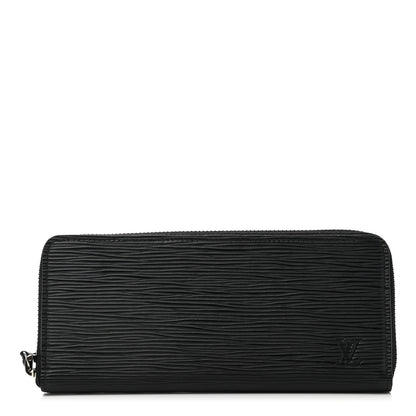 Louis Vuitton Epi Clemence Wallet Black 1 of 8