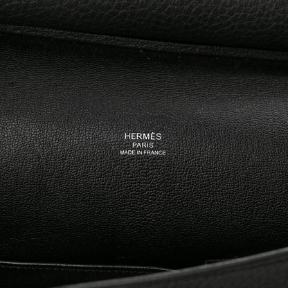 Hermes Taurillon Clemence Jypsiere 28 Black 7 of 11