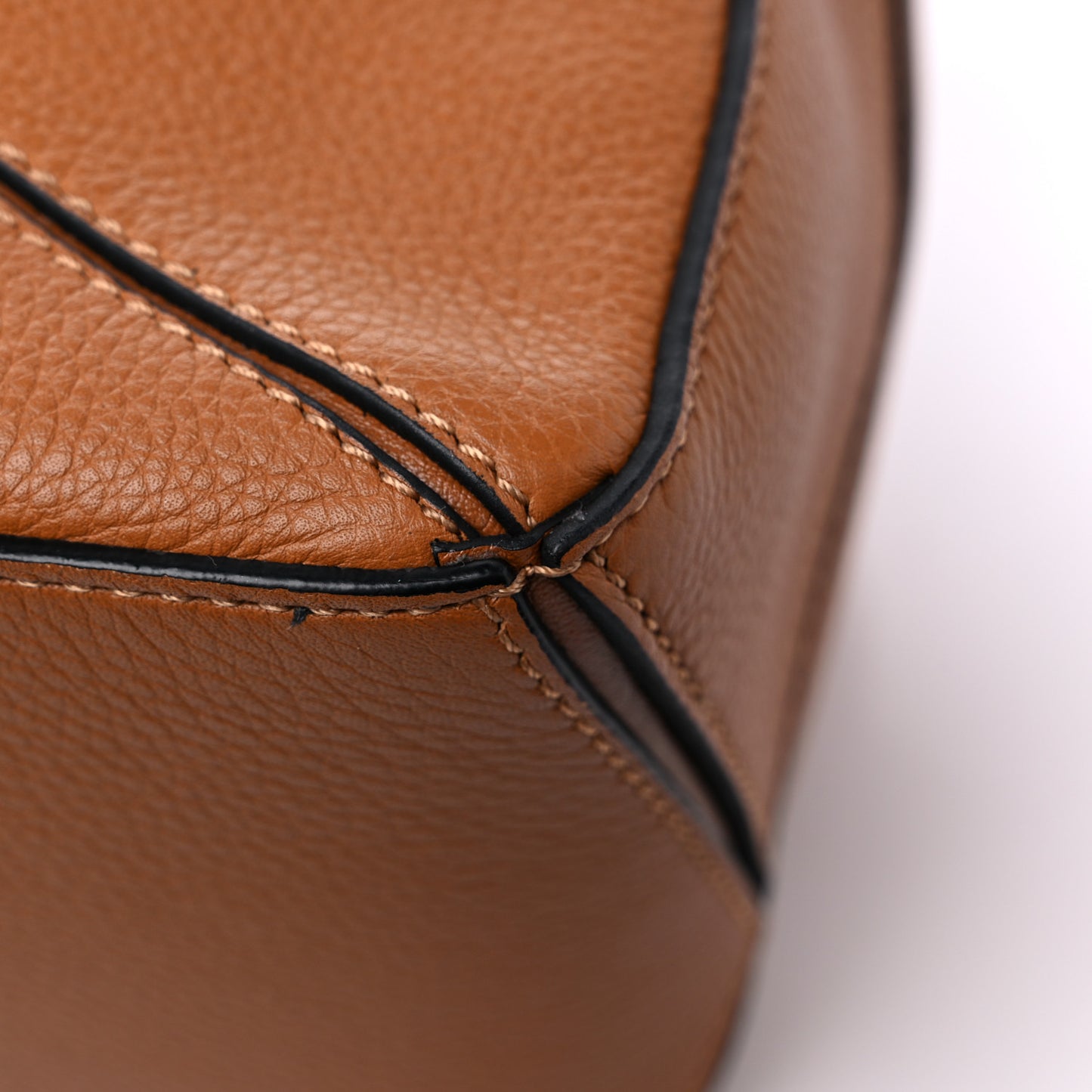 Calfskin Small Puzzle Bag Tan