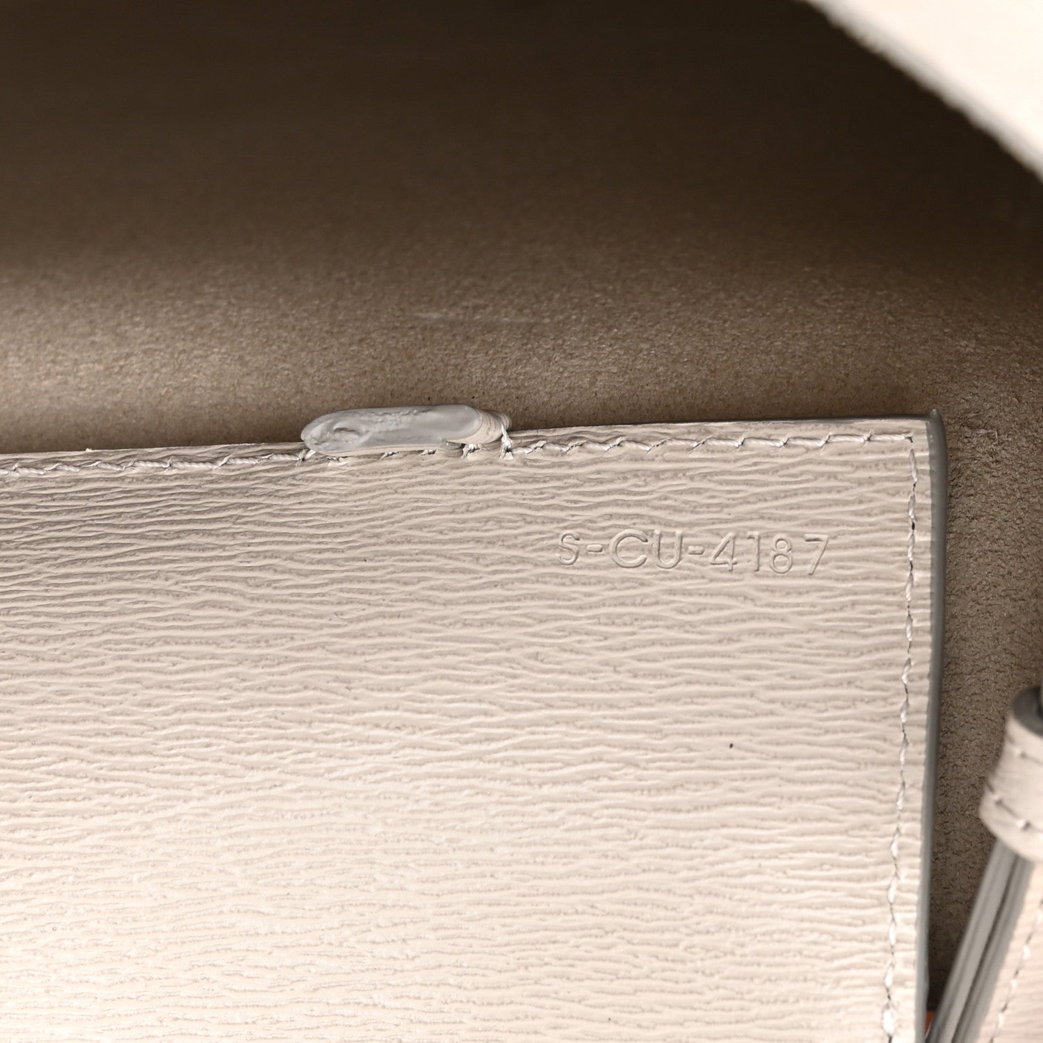 Celine Grained Calfskin Small Vertical Cabas Clay 7 of 10